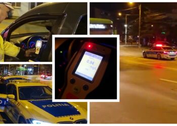VIDEO Un șofer cherchelit s-a ”bucurat” de o plimbare cu una dintre noile autospeciale marca BMW ale polițiștilor suceveni, chiar în ziua prezentării bolidului. Individul turmentat a fost tras pe dreapta, în zona centrală a municipiului reședință de județ
