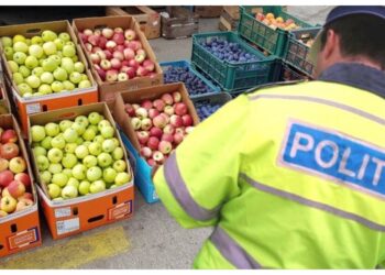 Polițiștii suceveni i-au încărcat cu amenzi pe comercianții din Piața Angro din Burdujeni. Valoarea totală amenzilor aplicate comercianților de fructe și legume este de aproape 68.000 de lei