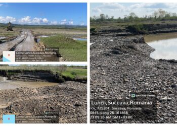 FOTO Amendă de 75.000 de lei pentru un operator economic care a exploatat ilegal agregate minerale din râul Moldova, în comuna Cornu Luncii