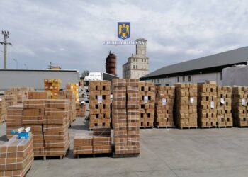 FOTO Polițiștii au confiscat peste 80.000 de perechi de încălțăminte sport, din localitatea Dornești. Valoarea mărfii ridicate este de circa 30 de milioane de lei