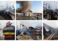 VIDEO Incendiu de proporții la Mănăstirea Podu Coșnei. Au ars biserica și corpul de chilii