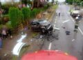 FOTO Grav accident rutier, pe raza localității Drăgușeni, cu 11 persoane implicate. Pompierii au activat Planul Roșu de Intervenție. Se intervine cu un elicopter