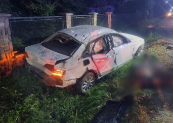 FOTO Un tânăr și-a pierdut viața după ce a ieșit cu mașina în afara unui drum de pe raza localității Frătăuții Vechi