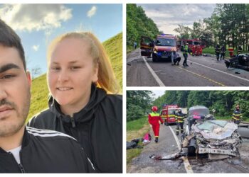 FOTO Un tânăr de 25 de ani și iubita sa de 24 de ani au murit în gravul accident rutier de pe raza localității Ilișești. Polițiștii cred că tânărul ar fi adormit la volan
