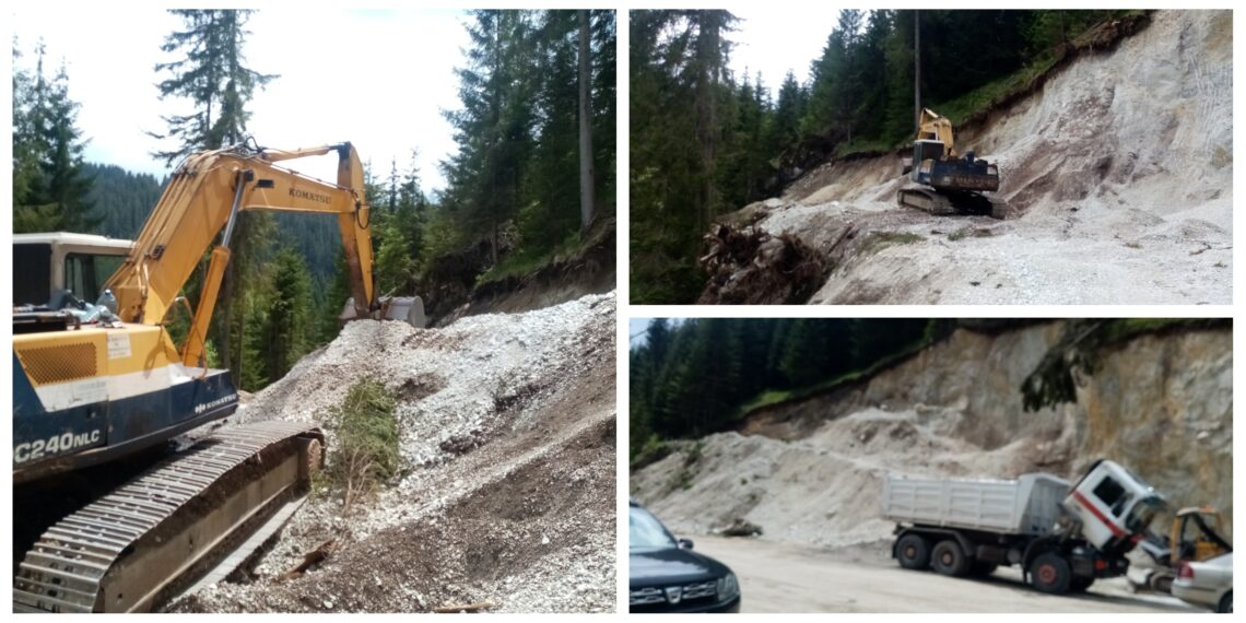 FOTO Amendă de 50.000 de lei pentru o firmă care își desfășura activitatea la o carieră de piatră din zona Vatra Dornei, fără autorizație de mediu