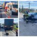 FOTO Detalii despre accidentul de la Cumpărătura, în care au fost implicați doi șoferi ucraineni și un sucevean. Mașina localnicului a fost lovită de două camioane
