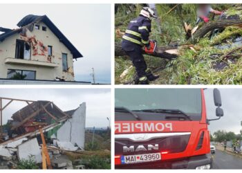 VIDEO Furtuna ce a năpustit peste județul Suceava a provocat distrugeri în mai multe localități. Pompierii militari au intervenit la 30 de solicitări pentru îndepărtarea efectelor negative ale acesteia