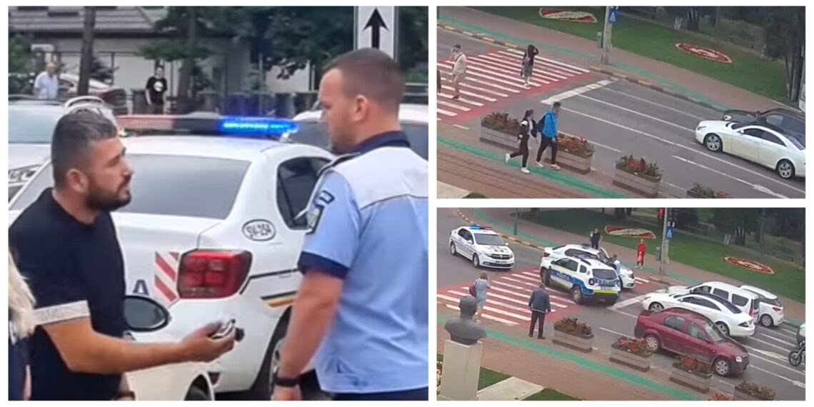 VIDEO Un ieșean fără permis de conducere a fost ”trădat” de Merțanul pe care îl conducea prin Suceava. Mașina s-a stricat în intersecția din fața Primăriei Suceava și nu s-a mai dat urnită de la semafor