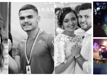 FOTO Accident tragic pe raza comunei Dorna Candrenilor. Patru tineri au murit și unul se află în stare gravă, după ce șoferul a adormit și s-a izbit cu mașina într-un stâlp de electricitate. Cei cinci făceau parte din Ansamblului „Florile Bucovinei” din Rădăuți