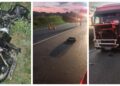 FOTO Doi bărbați din Dărmănești și-au găsit sfârșitul pe o motocicletă, la primele ore ale dimineții. Aceștia au pătruns pe contrasens și s-au izbit frontal într-un camion condus de un ucrainean