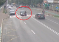 VIDEO O bătrână care fugea pe trecerea de pietoni de la Policlinică a fost lovită puternic de un autoturism