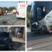 FOTO Accident rutier pe raza localității Salcea. Au fost implicate un autoturism cu numere de Austria și un autocar cu 20 de persoane