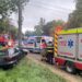 FOTO Grav accident rutier, la ieșire din Suceava spre Adâncata. Cadrele medicale și paramedicii resuscitează două persoane