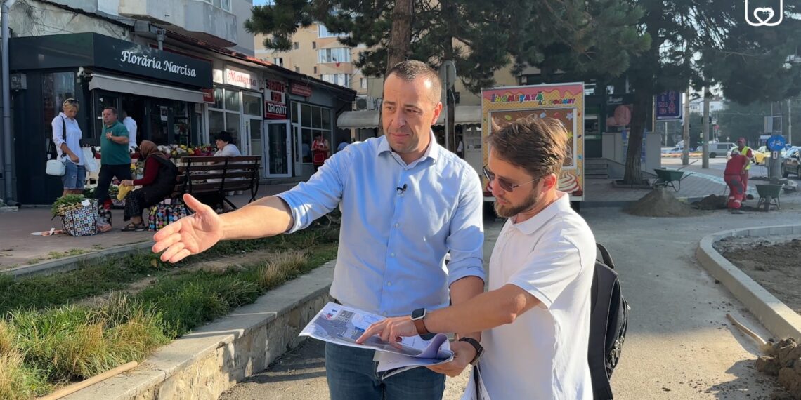 FOTO Lucian Harșovschi a anunțat că stația Orizont se mărește: ”Punem bănci, coșuri de gunoi și refacem jardinierele din zonă pentru un plus de frumusețe”