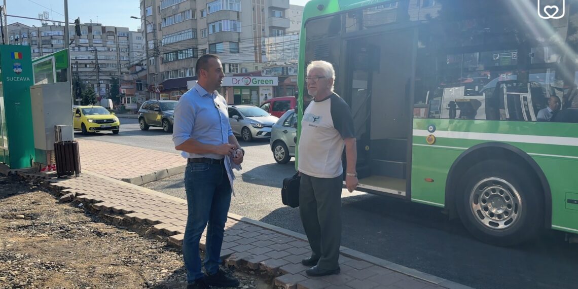 FOTO Lucian Harșovschi a anunțat că stația Orizont se mărește: ”Punem bănci, coșuri de gunoi și refacem jardinierele din zonă pentru un plus de frumusețe”