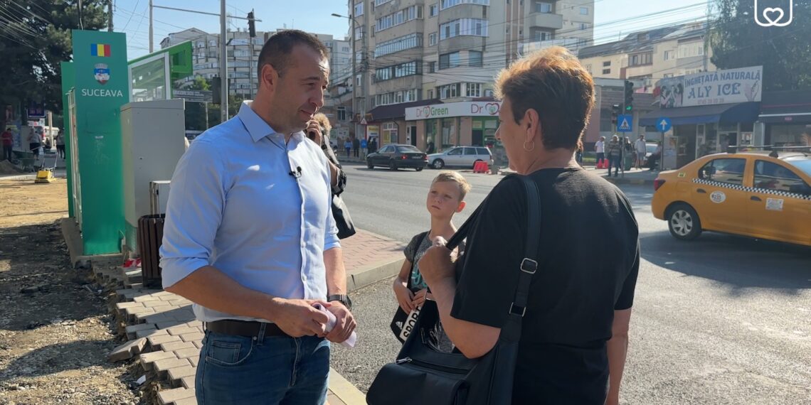 FOTO Lucian Harșovschi a anunțat că stația Orizont se mărește: ”Punem bănci, coșuri de gunoi și refacem jardinierele din zonă pentru un plus de frumusețe”