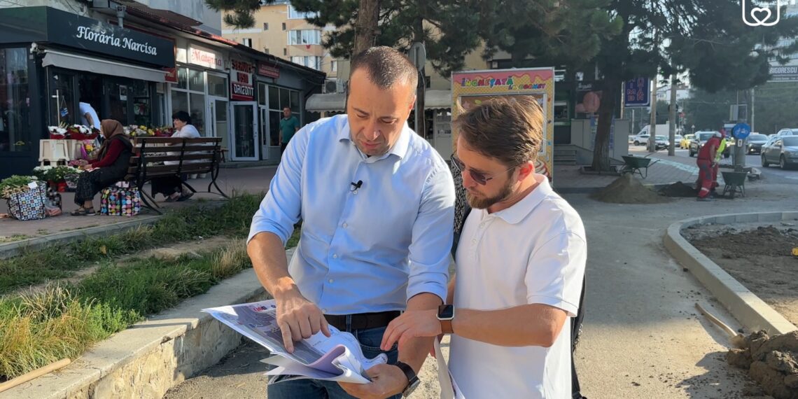 FOTO Lucian Harșovschi a anunțat că stația Orizont se mărește: ”Punem bănci, coșuri de gunoi și refacem jardinierele din zonă pentru un plus de frumusețe”