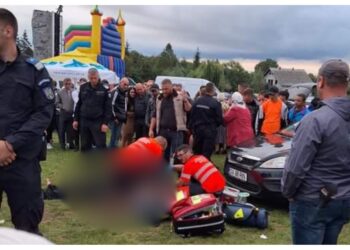 FOTO Un bărbat a murit pe toloaca din centrul localității Volovăț, la hramul comunei