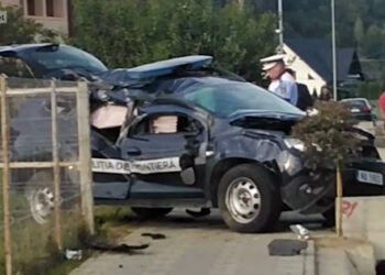 VIDEO O autospecială a Poliției de Frontieră a fost făcută zob, pe raza comunei Brodina