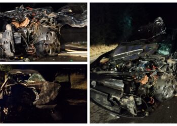 VIDEO Accident rutier, cu trei mașini implicate, pe raza localității Zvoriștea. O persoană a fost găsită încarcerată