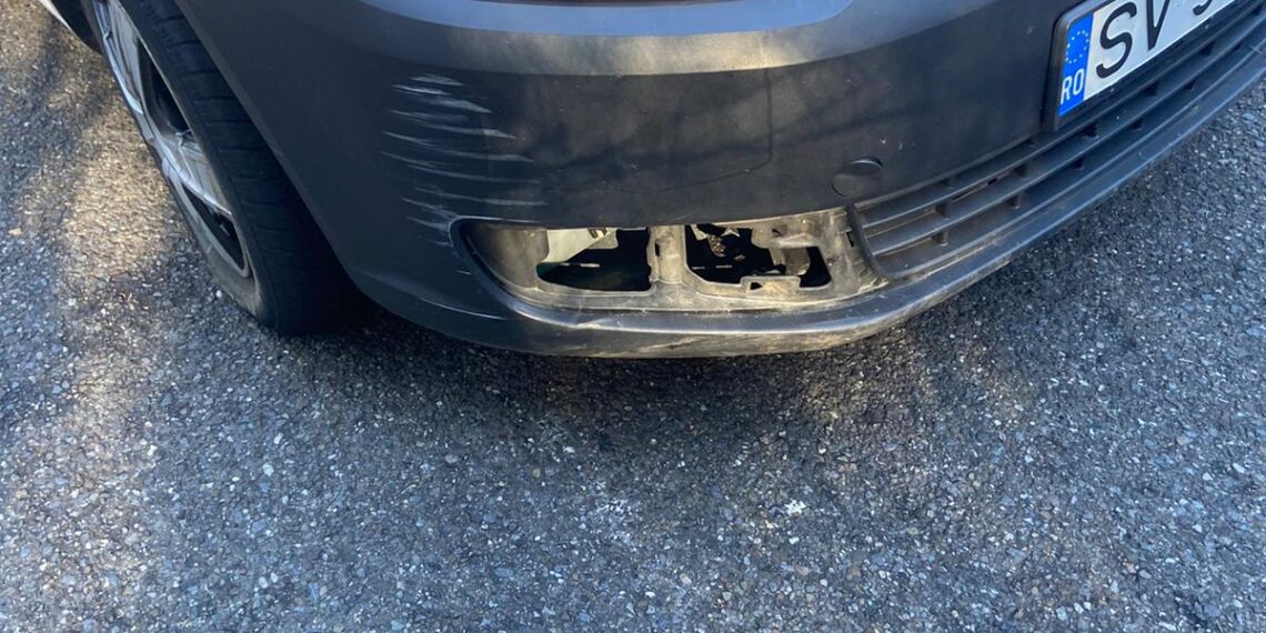 VIDEO Urmărire cu focuri de armă, pe raza localității Sucevița, după un individ beat și fără permis, care a furat o mașină