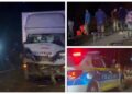 VIDEO Accident rutier între o căruță încărcată cu material lemnos și o autoutilitară, pe raza comunei Adâncata. Căruța era condusă de un minor de 17 ani