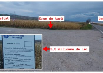VIDEO Lucrare de reabilitare și modernizare a drumului, în bătaie de joc, la câțiva pasi de „Primul metru de autostradă din Moldova”. Șoferii sunt nevoiți să-și hârșâie mașinile în denivelări