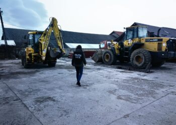 FOTO Polițiștii suceveni au efectuat 17 percheziții într-o cauză de evaziune fiscală în domeniul silvic, în Suceava și alte județe