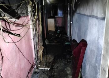 Incendiu la o garsonieră, într-un bloc de locuințe de pe str. Jean Bart, din municipiul Suceava