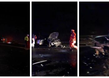 VIDEO Accident rutier cu trei autovehicule implicate, pe șoseaua de centura a Sucevei, provocat de un șofer ce a încercat să depășească un ansamblu de vehicule