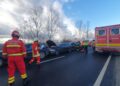 VIDEO Carambol cu trei autoturisme, pe raza localității Dănila, în a treia zi de Crăciun. Pompierii militari au activat Planul Roșu de Intervenție