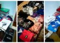 FOTO Polițiștii au confiscat articole vestimentare și încălțăminte fake, în valoare de aproape 300.000 de lei, după o percheziție domiciliară efectuată în Sucevița