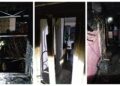 VIDEO Un bărbat a ajuns la spital cu insuficiență respiratorie acută și arsuri în proporție de 40% din suprafața corpului, în urma incendiului izbucnit la o garsonieră din apropierea Gării Burdujeni. Circa 70 de persoane au fost evacuate din bloc, la miezul nopții