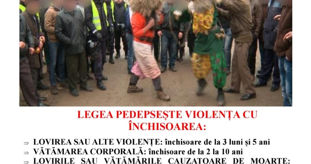 IPJ Suceava atrage atenția cetățenilor să se manifeste pașnic în cadrul activităților de promovare a obiceiurilor populare: ”Tradiția nu înseamnă violență”
