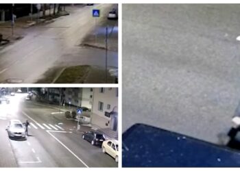 VIDEO Individul care a luat la șuturi oglinzile mai multor mașini parcate pe o stradă din centrul Sucevei a ajuns în arest