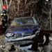 FOTO Un autoturism a ieșit în afara părții carosabile, în zona Grupului Școlar, la ora 5 dimineața. La volanul mașinii se afla un bărbat de 60 de ani