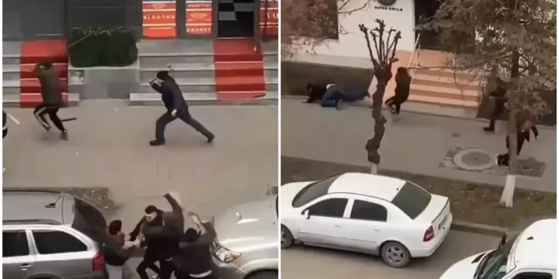 VIDEO Nouă suceveni au ajuns în arest, după ce s-au războit cu bărdițe, scânduri, bâte și ciocane pe o stradă din Botoșani