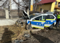 FOTO O autospecială de poliție din cadrul Secției Gălănești, aflată în misiune, a fost implicată într-un accident rutier pe raza localității Hurjuieni. Un polițist a fost rănit