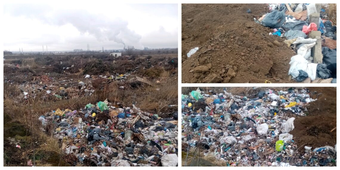 FOTO Garda de Mediu Suceava a amendat Servicii Comunale SA Rădăuți cu 60.000 de lei, pentru depozitarea ilegală a gunoaielor în incinta fostului AEIZ