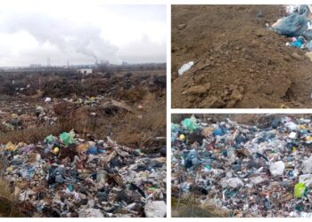 FOTO Garda de Mediu Suceava a amendat Servicii Comunale SA Rădăuți cu 60.000 de lei, pentru depozitarea ilegală a gunoaielor în incinta fostului AEIZ