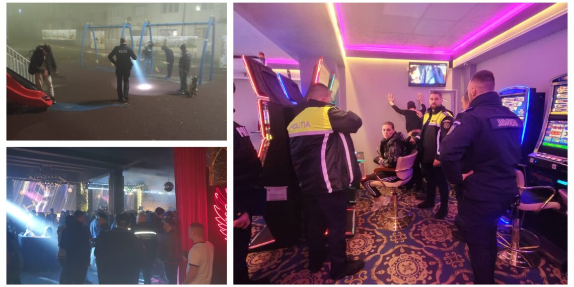 FOTO Razie de amploare organizată de polițiști pe străzile Sucevei, prin parcuri, crâșme și discoteci
