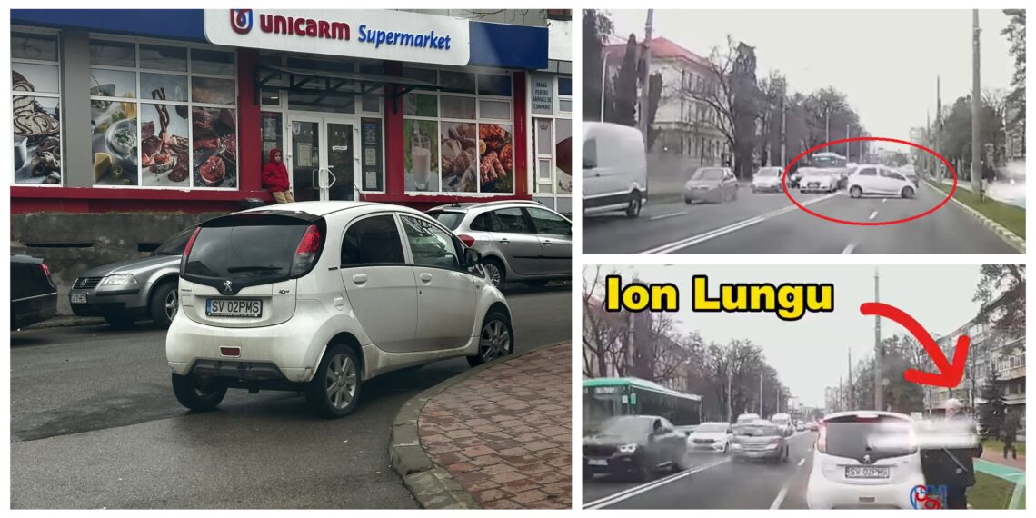 FOTO/VIDEO Șoferul edilului Ion Lungu sfidează regulile și sucevenii, pentru primar. Acestuia nu-i pasă că riscă să rămână pieton și să primească amenzi