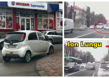 FOTO/VIDEO Șoferul edilului Ion Lungu sfidează regulile și sucevenii, pentru primar. Acestuia nu-i pasă că riscă să rămână pieton și să primească amenzi
