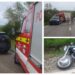 FOTO Accident între o motocicletă și un autoturism, pe raza localității Bunești. Motociclistul a fost transportat la spital