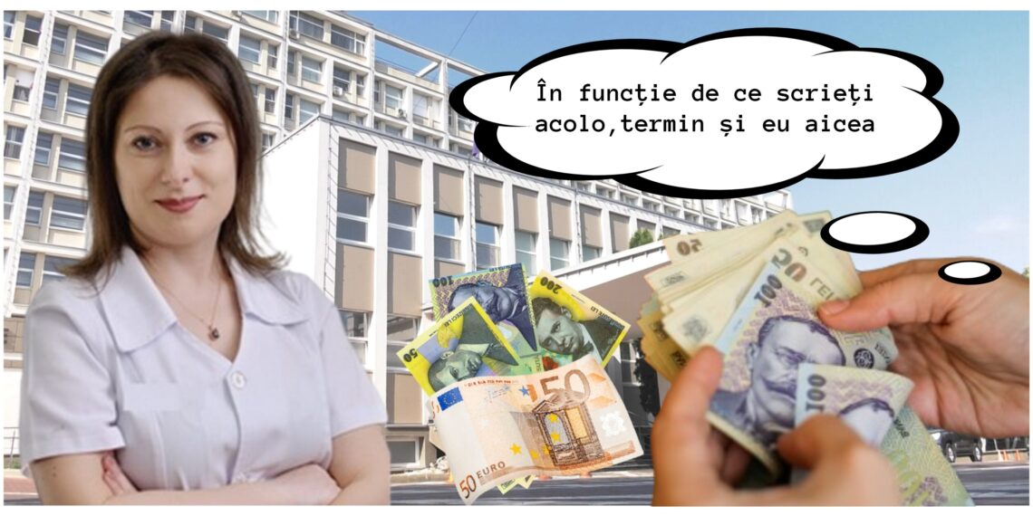 Dosarul ”Mita de la Secția Oncologie a SCJU Suceava”, de la un capăt la altul, cu detalierea tuturor celor 280 de infracțiuni surprinse de camerele și microfoanele de filaj ale DGA, montate în biroul inculpatei. Șefa secției a susținut că nu știa că săvârșește o infracțiune luând banii bolnavilor de cancer, înfricoșați de moarte