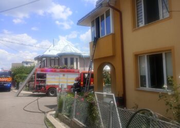 FOTO Incendiu la un apartament din Fălticeni. Șase pisici au murit intoxicate cu fum
