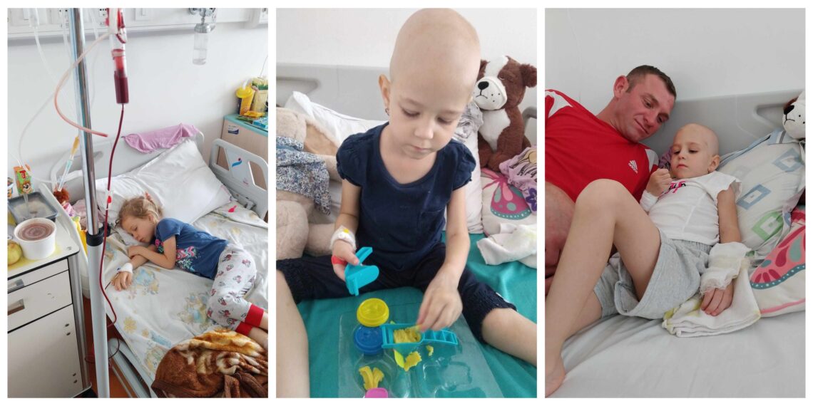 AJUTĂ! O fețită de 4 ani, diagnosticată cu leucemie acută limfoblastică, are nevoie de ajutorul nostru: ”Doctorii de la Iași au spus că 90% este nevoie de transplant de măduvă osoasă”