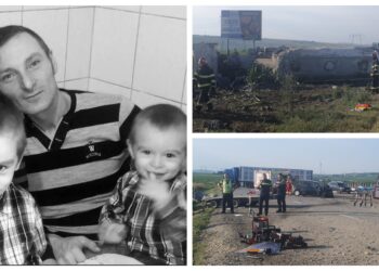 VIDEO Detalii despre carnagiul de pe DN2, pe raza localității Cumpărătura. O familie din Volovăț, ce se întorcea de la mare cu mașina pe o platformă, a fost spulberată de un TIR condus de un ucrainean care a adormit la volan
