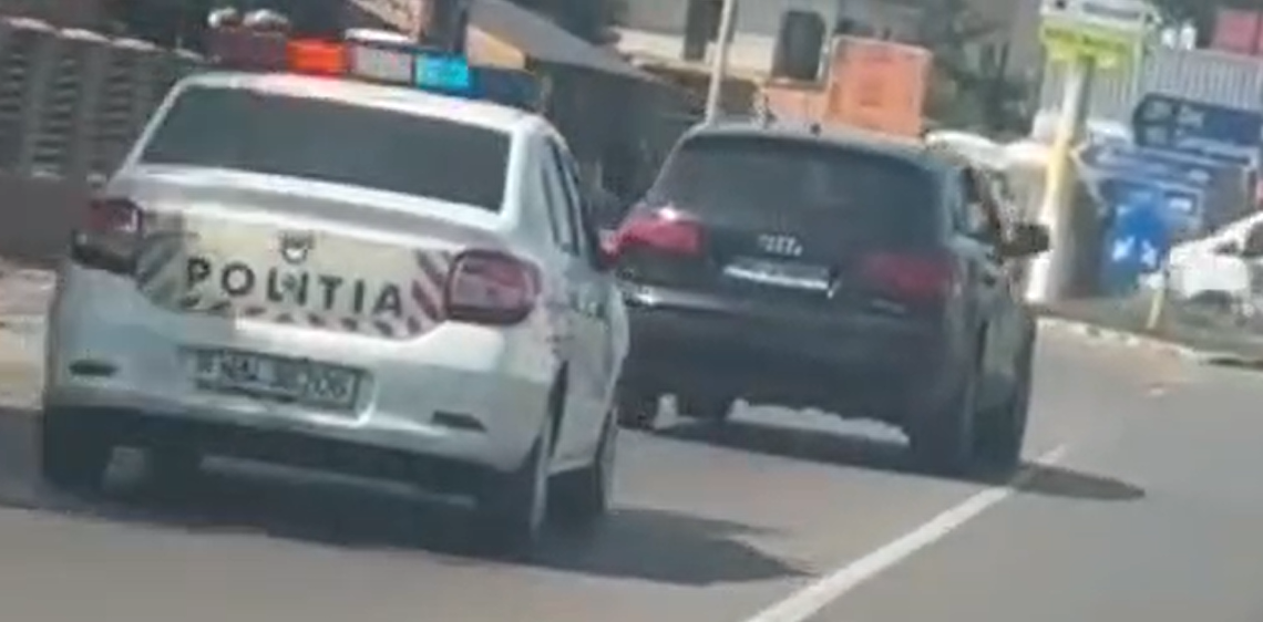 VIDEO Un șofer care s-a luat la întrecere cu polițiștii pe străzile din Suceava și Șcheia a fost amendat cu aproape 4.000 de lei și a rămas pieton pentru patru luni