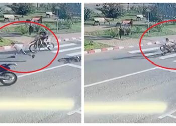 VIDEO Doi motocicliști fără permis au călcat un biciclist în vârstă de 11 ani pe o trecere de pietoni din Baia